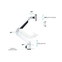 MULTIBRACKETS 7350073735617 M VESA gas lift arm single white hd 100x100 mm #7