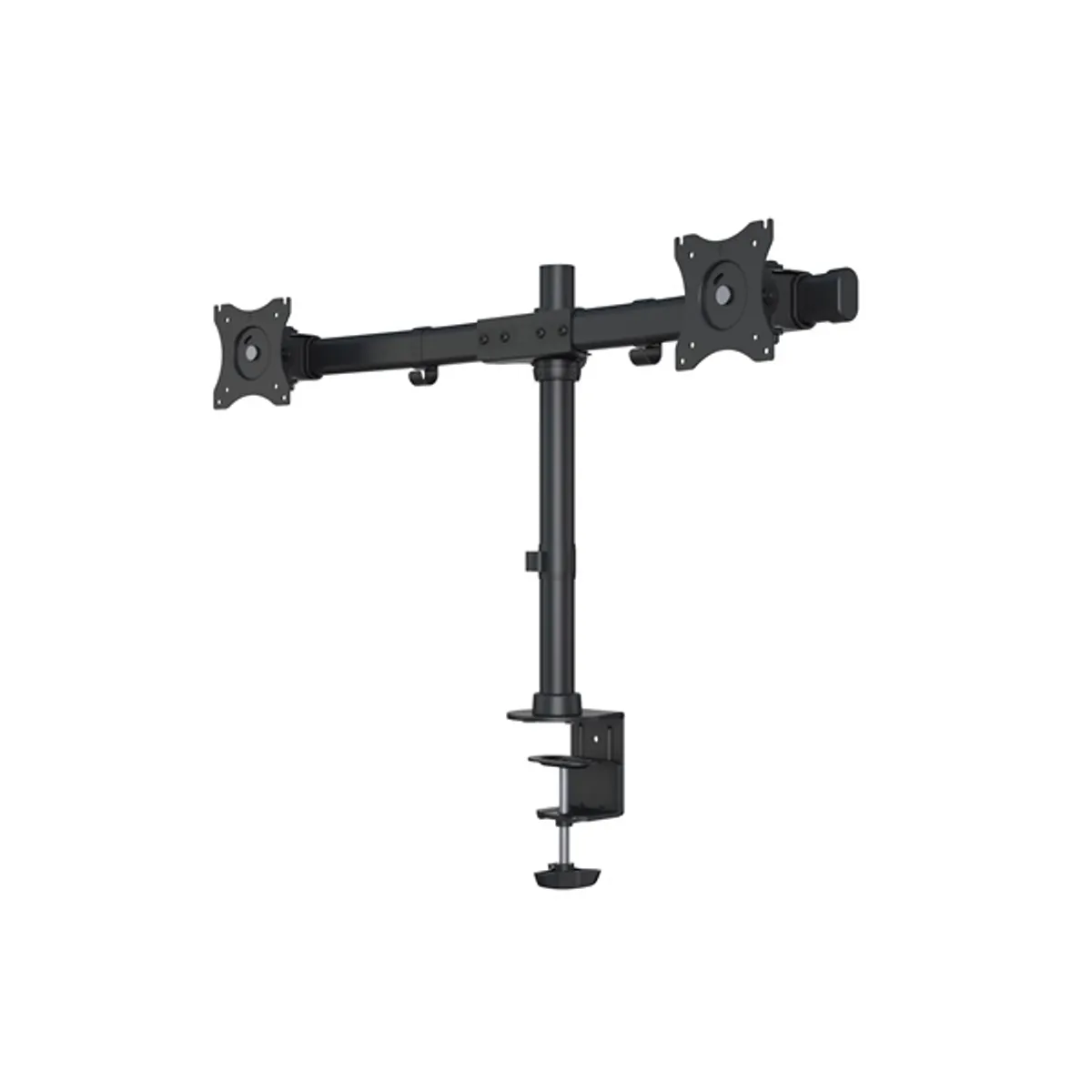 MULTIBRACKETS 7350073733309 M Deskmount Basic Dual 15-27" Fekete 75x75 100x100 VESA Dönthető Forgatható 7,5 kg #4