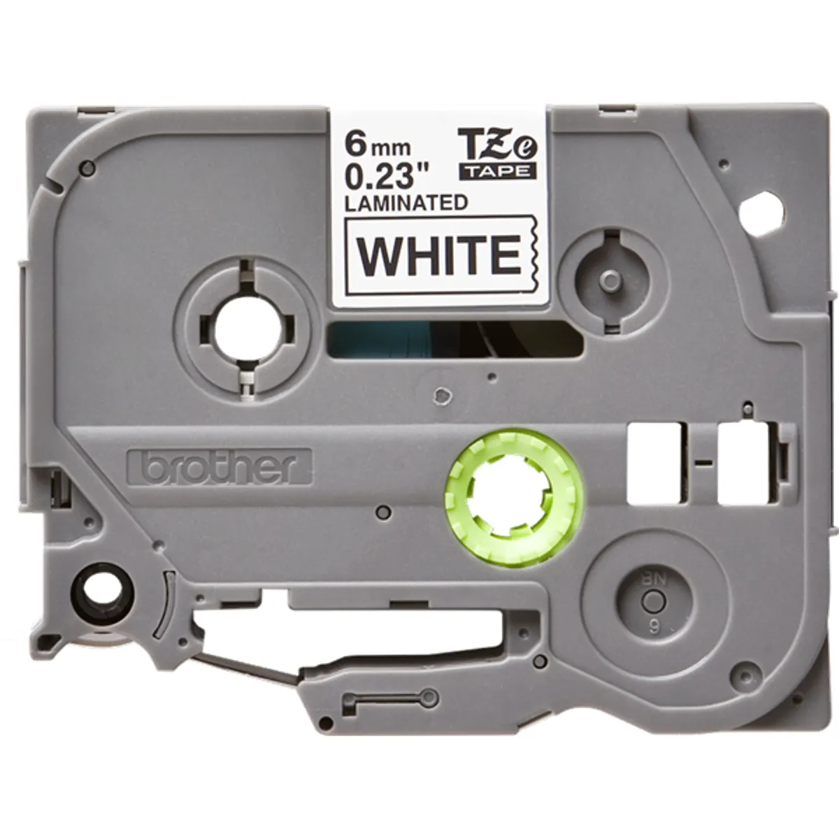 BROTHER TZE211 TZE-211 laminált címkeszalag 6 mm x 8 m fehér alapon fekete #3