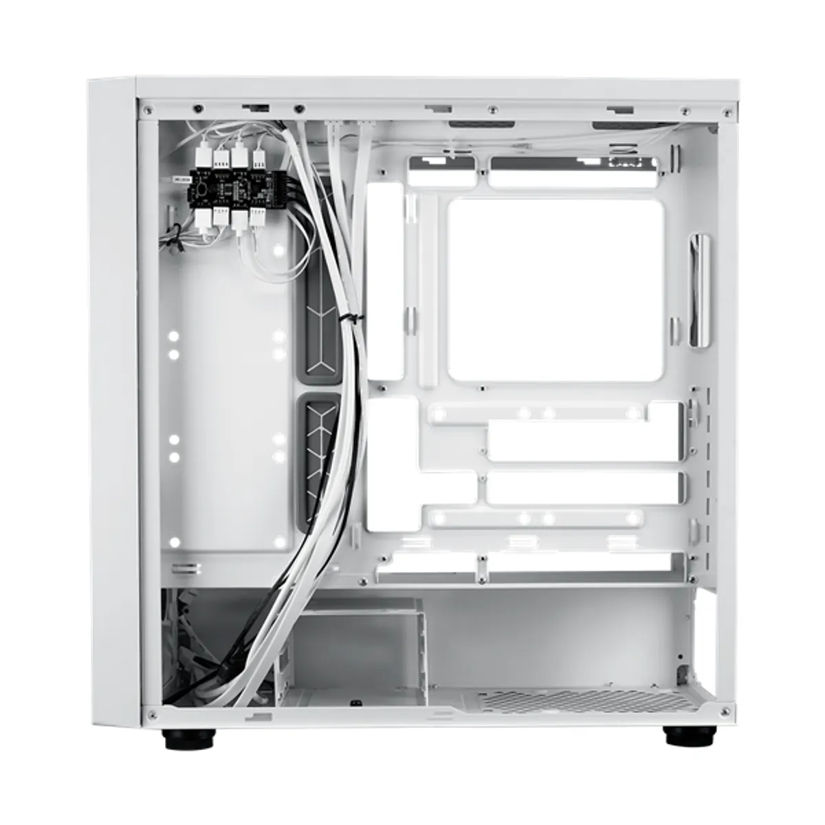 Cooler Master MB600-WGNN-S00 MasterBox 600 fehér edzett üveg ARGB 3x140mm elülső #4