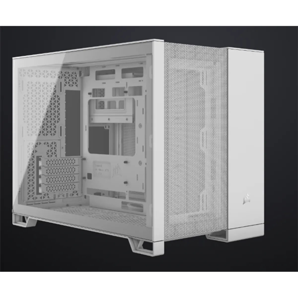 CORSAIR CC-9011264-WW 2500D Airflow dupla kamrás Micro-ATX fehér edzett üveg #1