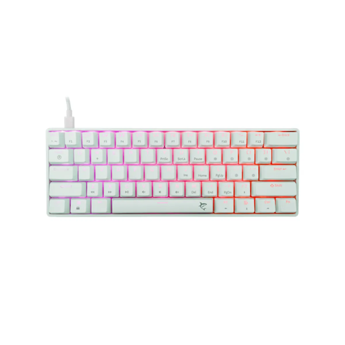 WHITESHARK WS GK-004211W/R-US mechanikus billentyűzet US USB 2.0 világítással #1