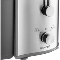SENCOR SJE 1055SS Gyümölcscentrifuga 2 sebességfokozat 800 W rozsdamentes kivitel 75 mm széles adagoló 1,6 l rostgyűjtő edény #7