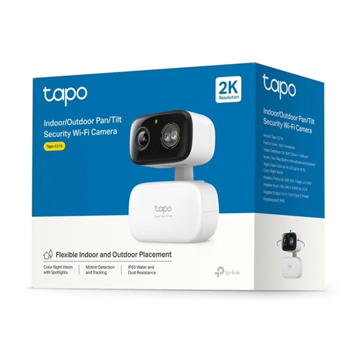 TP-LINK TAPO C216 beltéri és kültéri 3 MP IP65 2-irányú audio microSD 512 GB #4