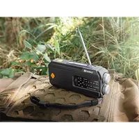 SANDBERG 421-04 Survivor Radio All-in-1 2000mAh AM-FM rádió USB töltés, napelemes töltés, kézi hajtókar, zseblámpa #6