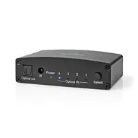 Nedis ASWI2514BK digitális audiokapcsoló fekete 4x Toslink #3