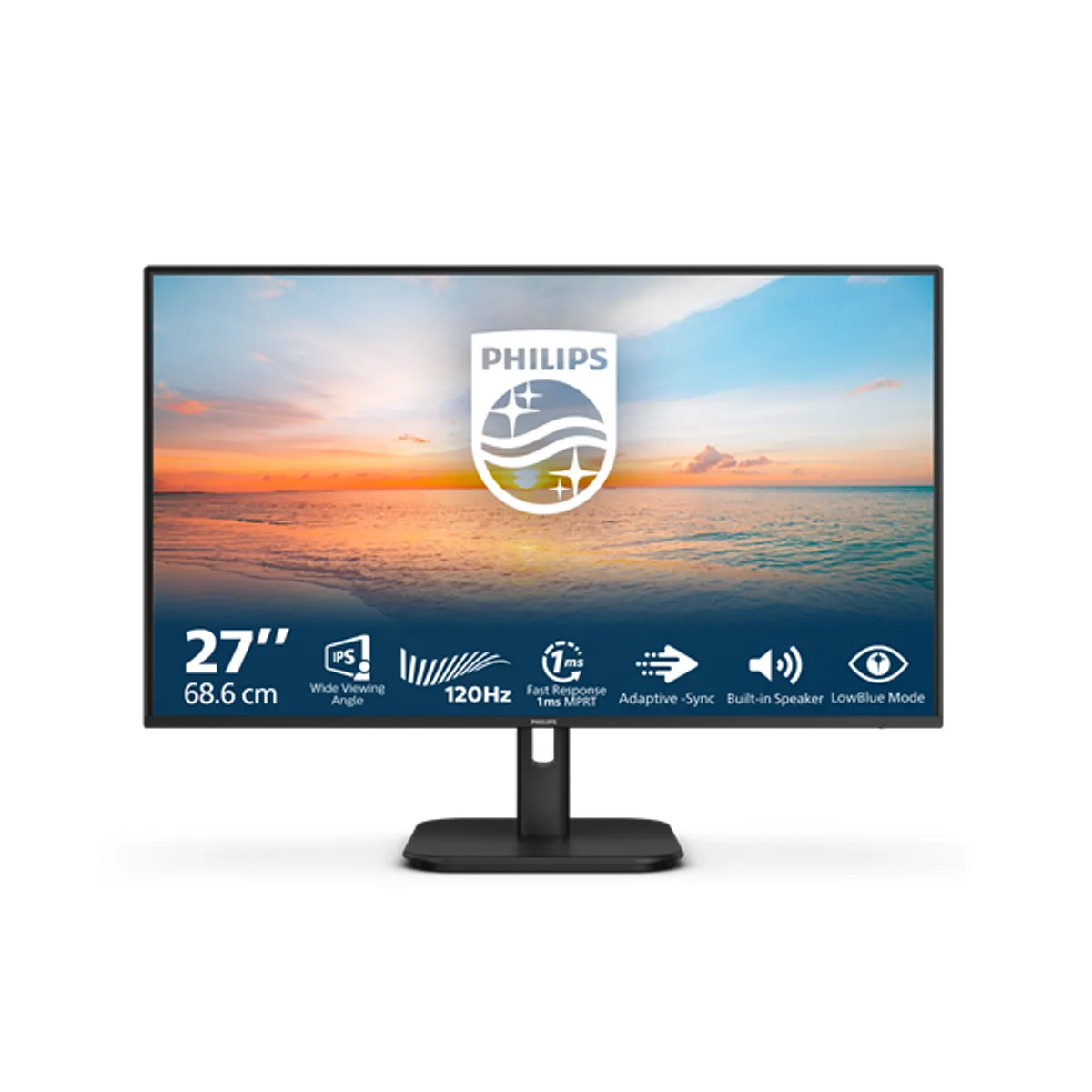 PHI MON 27E1N1200A/00 monitor ips 27" 120 Hz 1 ms 1920x1080 178/178 1500:1 300 lumen vesa 100x100 hdmi displayport d-sub hangszóró #10
