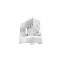 DEEPCOOL R-CG380-WHAGM3-G CG380 3F WH Micro-ATX üvegfalú USB 3.0 x2 Type-C x1 #1