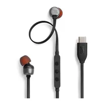 JBL JBLT310CBLK Tune 310C USB-C 9 mm dinamikus meghajtó 3 gombos távirányító mikrofonnal Hi-Res Audio