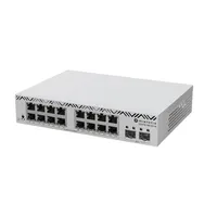 MikroTik CSS318-16G-2S+IN CSS318-16G-2S+IN 16-portos switch 2 SFP porttal rackbe szerelhető menedzselhető poe nélkül