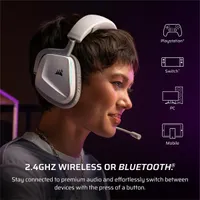 CORSAIR CA-9011380-WW VOID vezeték nélküli v2 fejhallgató, Dolby Atmos, fehér, univerzális, mikrofon #4