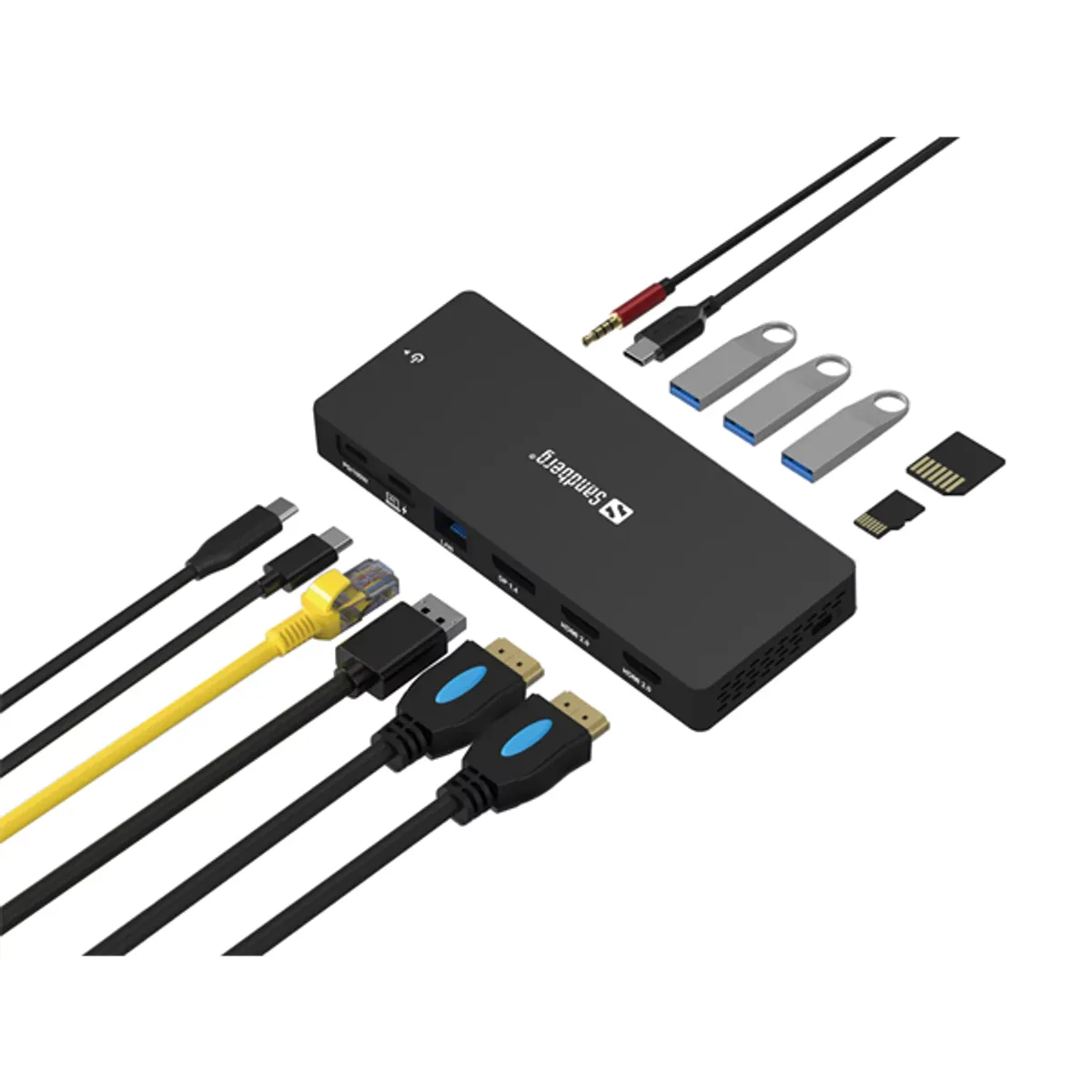 Sandberg 136-61 USB-C 13-in-1 dokkoló Pro #3