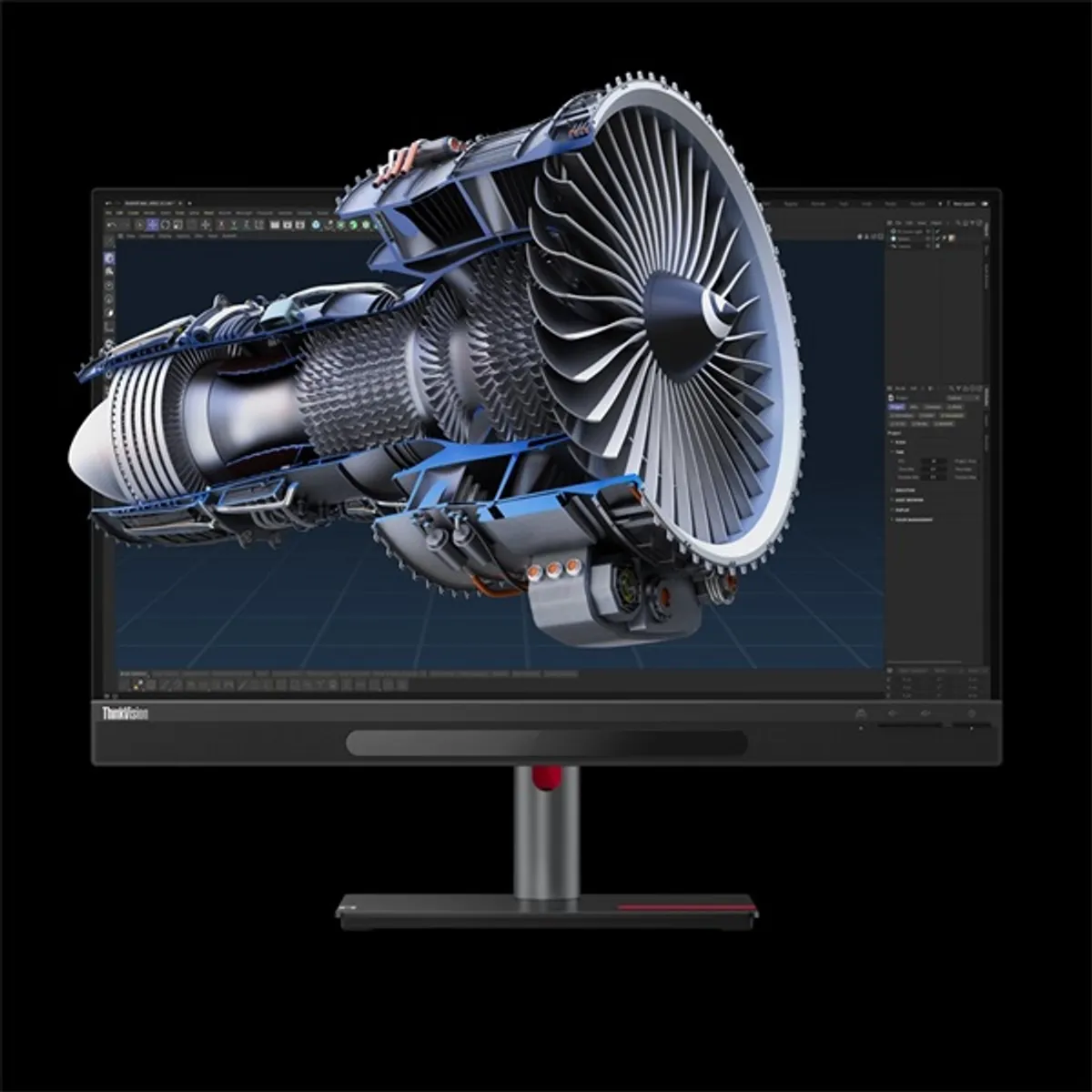 LENOVO-COM 63F1UAT3EU monitor 27" UHD IPS 60 Hz 4ms HDMI 2.1 DP 1.4 USB-C upstream PD USB-C 15W USB-A 4x dönthető állítható magasság VESA 100x100 #1