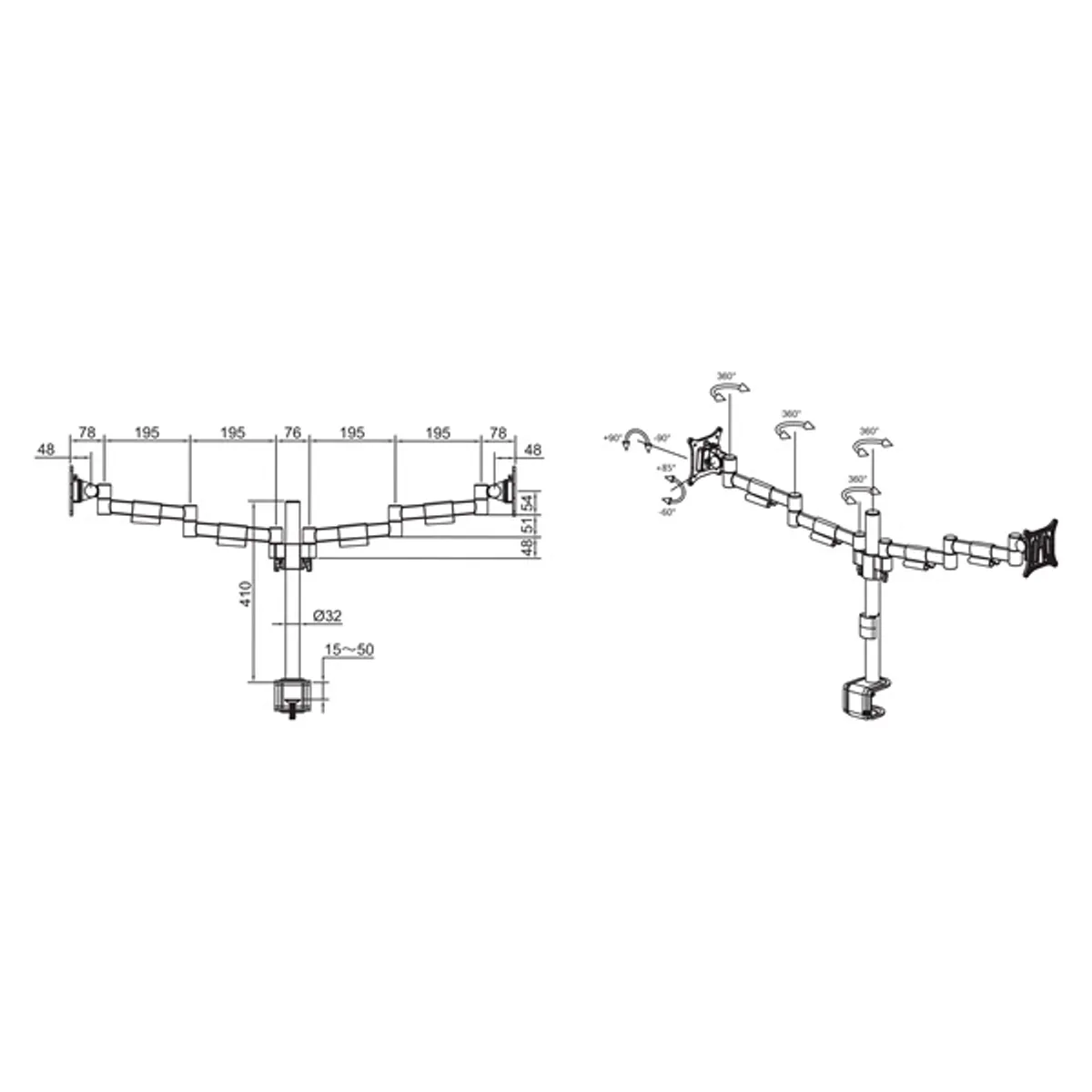 MULTIBRACKETS 7350073735181 falitartó 100x100 VESA #6