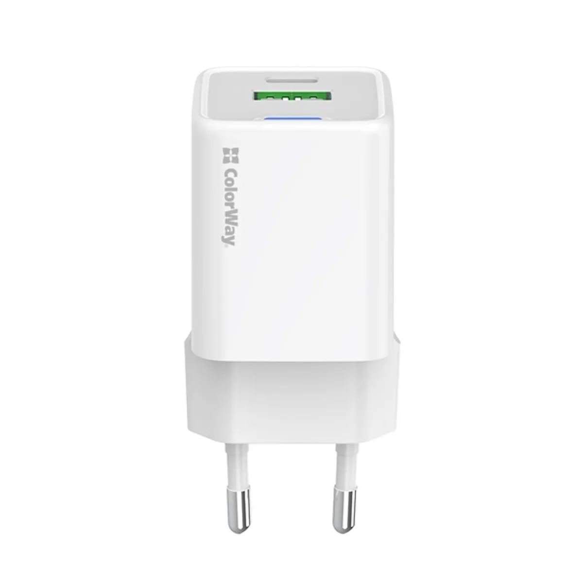 COLORWAY CW-CHS053PD-WT GaN Mini AC töltő 30W PD PPS USB-C és USB-A fehér #1