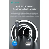 DEVIA ST108035 Gracious v2 2.4A 1m USB Lightning adat- és töltőkábel #4