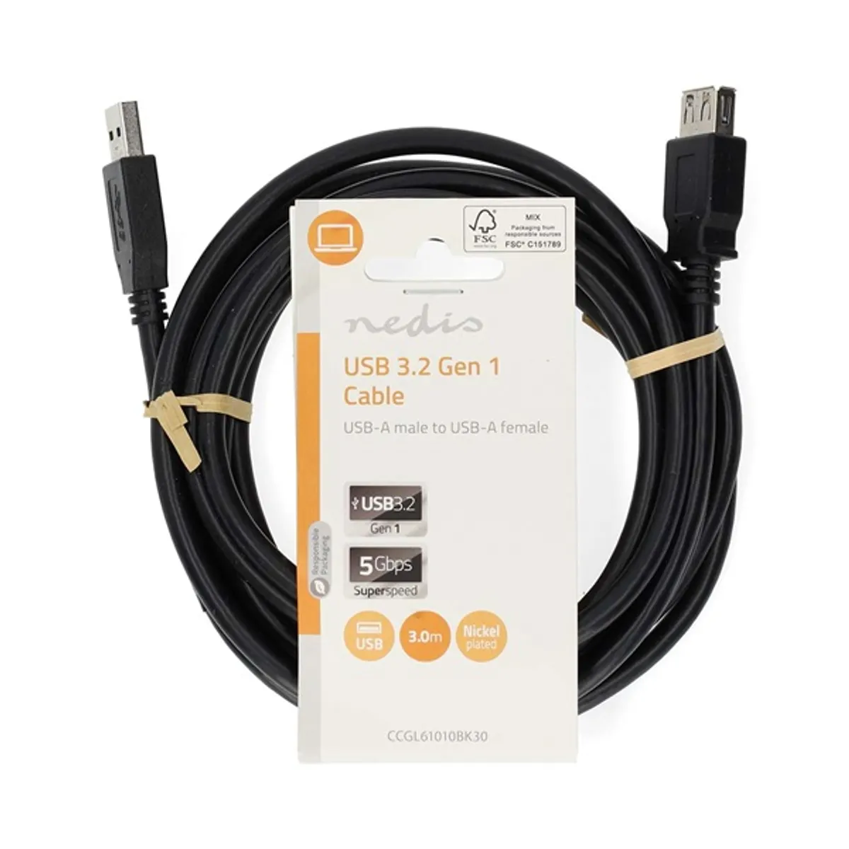 NEDIS CCGL61010BK30 fekete kábel #3