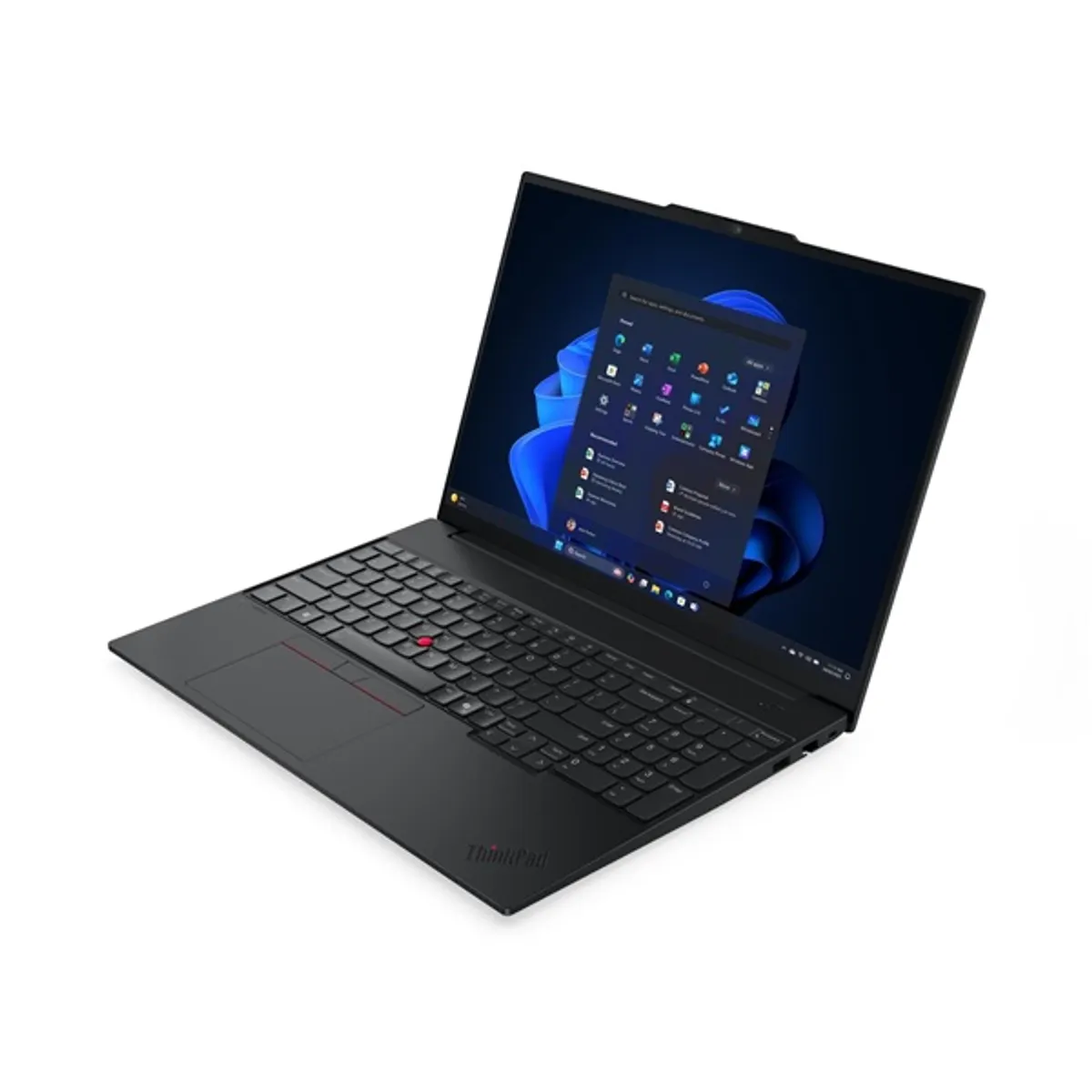 LENOVO-COM 22AY0027HV ThinkPad E 16" WQXGA 16:10 16GB DDR5 512GB SSD 64Wh Matt kijelző billentyűzet világítás 2 MP kamera USB-C fekete #4