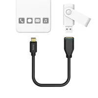 Hama 00201605 USB Type-C OTG adapter 0,15 m aranyozott dugasz fekete