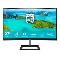 PHI MON 272E1CA/00 monitor 27" VA 1500R 1920x1080 75Hz 4ms HDMI DP D-Sub VESA 100x100 Ívelt képernyő