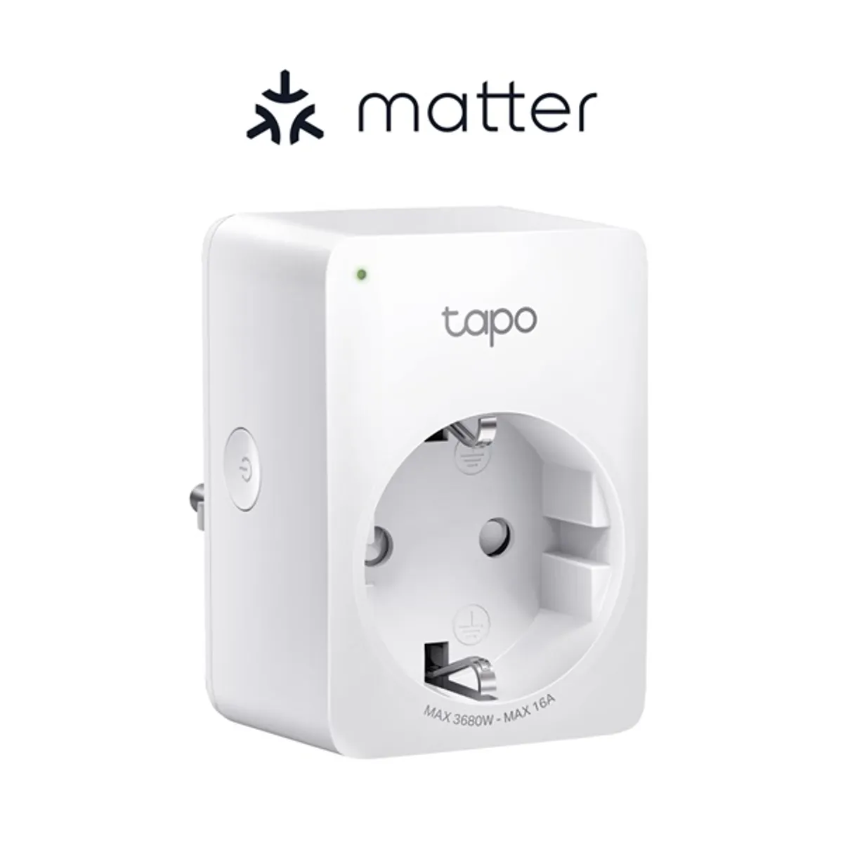TP-LINK TAPO P110M Tapo P110M Beltéri 2990 W 16 A 2,4 GHz Wi-Fi Bluetooth energiafigyelés Kompatibilis Alexa Google Home Apple Siri Matter #2