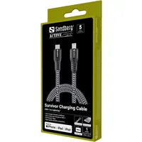Sandberg 441-55 Survivor USB-C to Lightning kábel 1m PD 20W Kevlar #2