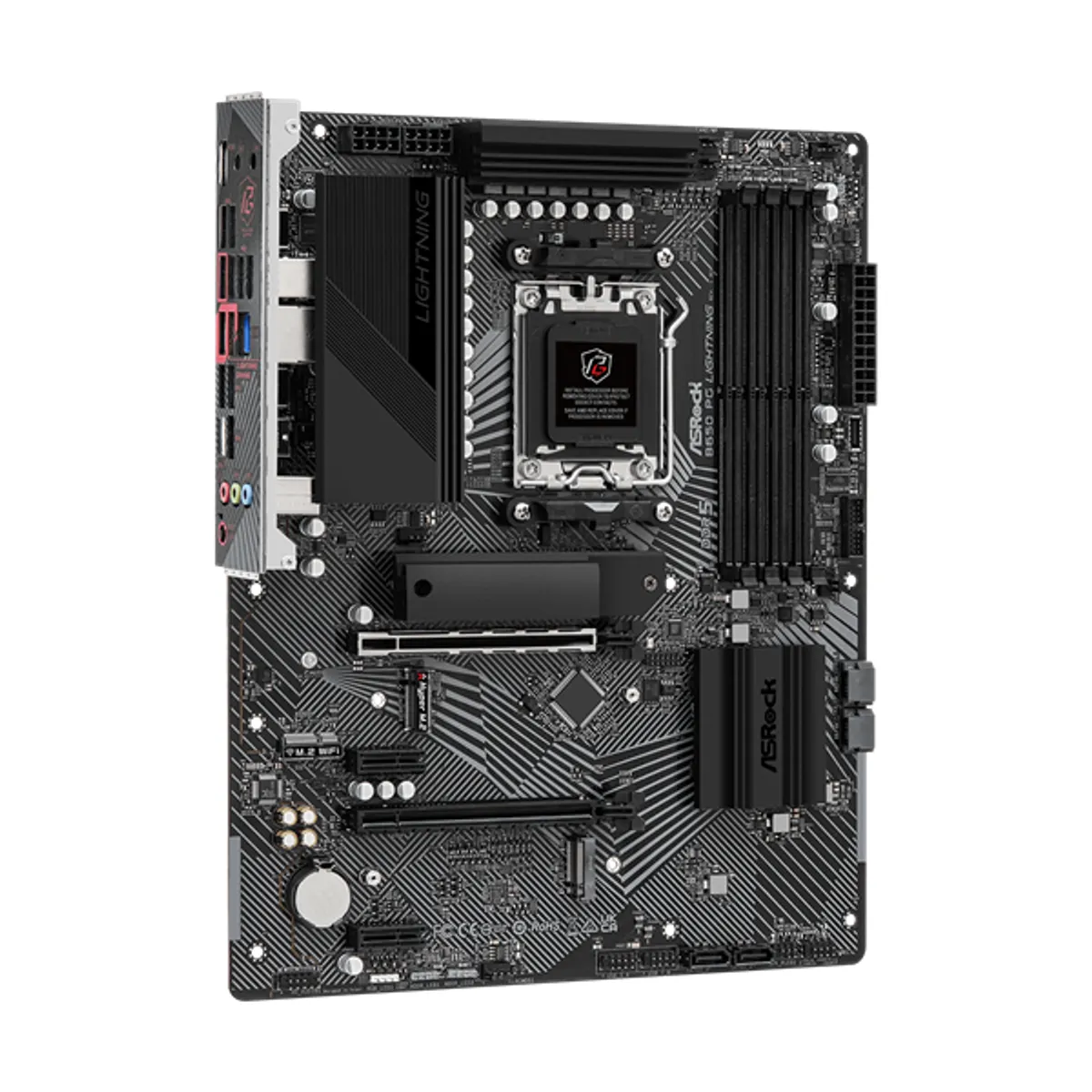 ASROCK B650 PG LIGHTNING AM5 14+2+1 fázis 4x DDR5 DIMM, 1 HDMI, 2.5G LAN, M.2 Key-E, Blazing M.2 PCIe Gen5x4 #1