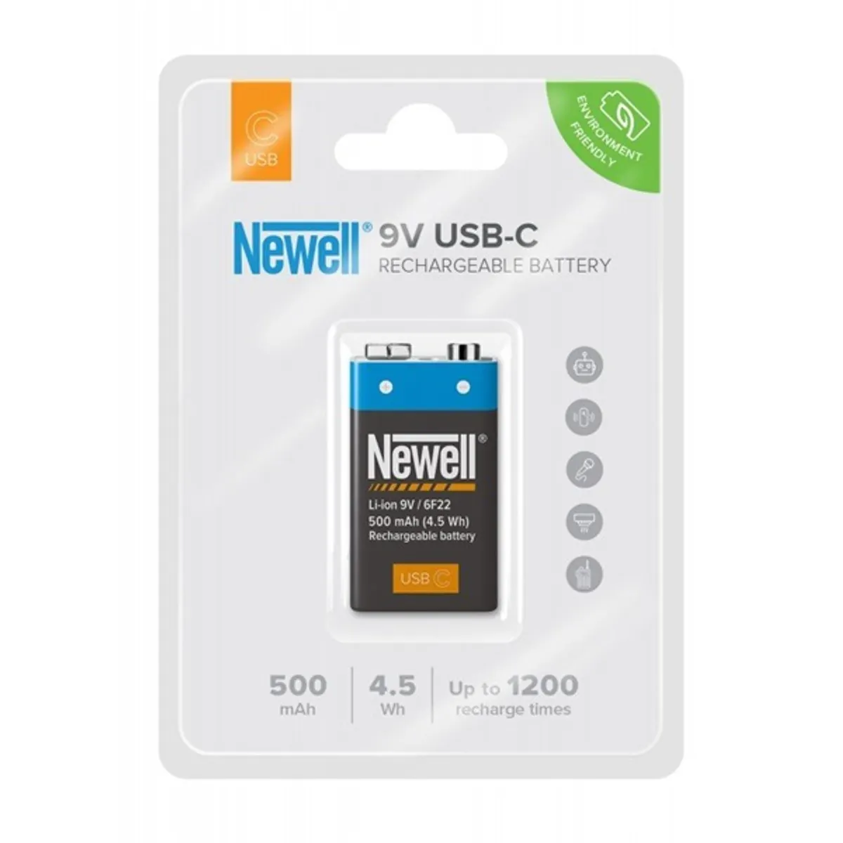 Newell NL3465 9V USB-C akkumulátor 500 mAh beépített USB-C port USB-A kábel tartozék 40 hónap garancia 1200 töltési ciklus #4