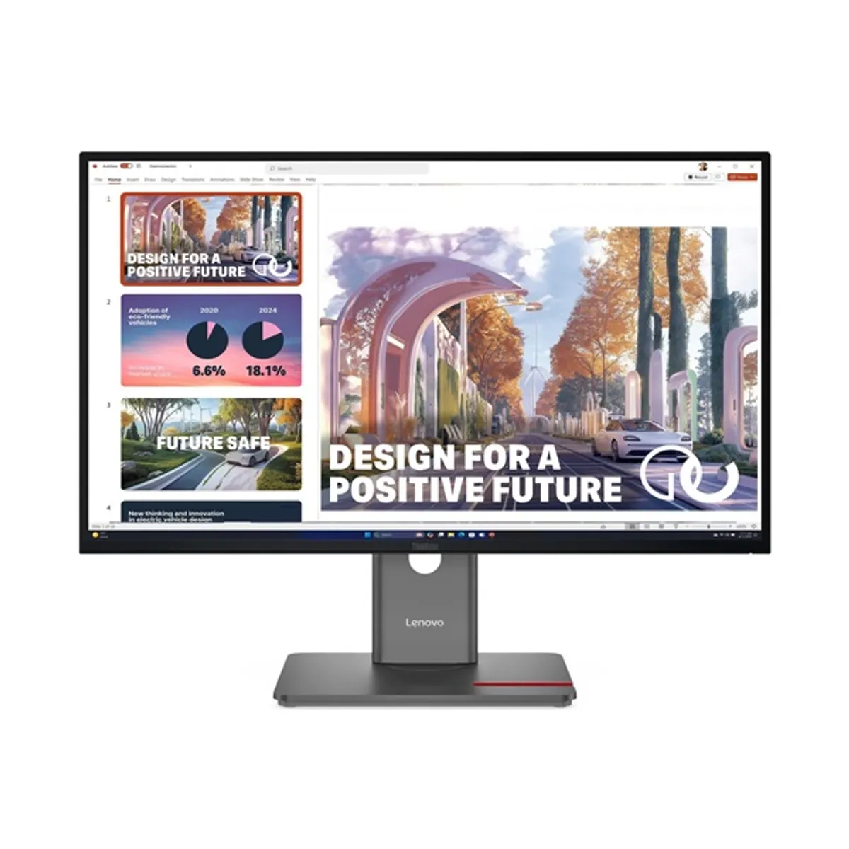 LENOVO-COM 64B3GAT2EU kijelző 27" IPS 2560x1440 120 Hz 4 ms 350 lumen 100x100 VESA állítható magasság dönthető pivot USB-C USB-A HDMI DP LAN #1