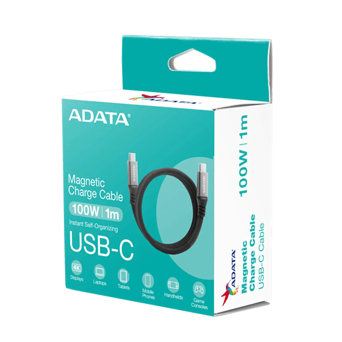 ADATA CACCU3-100W-100AN-BK USB-C kábel 1m USB TypeC-USB TypeC fekete #1