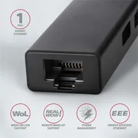 AXAGON HMA-GL3A 3-portos usb hub és gigabit lan usb 3.2 gen 1 #3