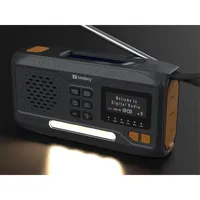 SANDBERG 421-17 Survivor DAB rádió All-in-1 4500 mAh powerbank, Bluetooth 5.0, napelemmel tölthető, kézi hajtás, zseblámpa 1,5 W #4