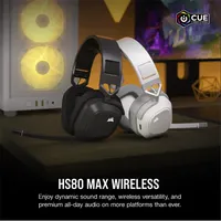 Corsair CA-9011296-EU HS80 MAX Vezeték nélküli fejhallgató Dolby Atmos RGB fehér #2