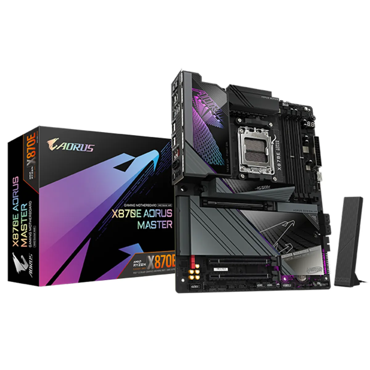 GIGABYTE X870E AORUS MASTER Alaplap AM5 foglalat DDR5 256 GB ATX Wi-Fi 7 5GbE #1