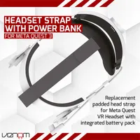 Venom VS4209 univerzális fejpánt 5000 mAh beépített powerbank USB csatlakozó Meta Quest 2 és 3 kompatibilis #6