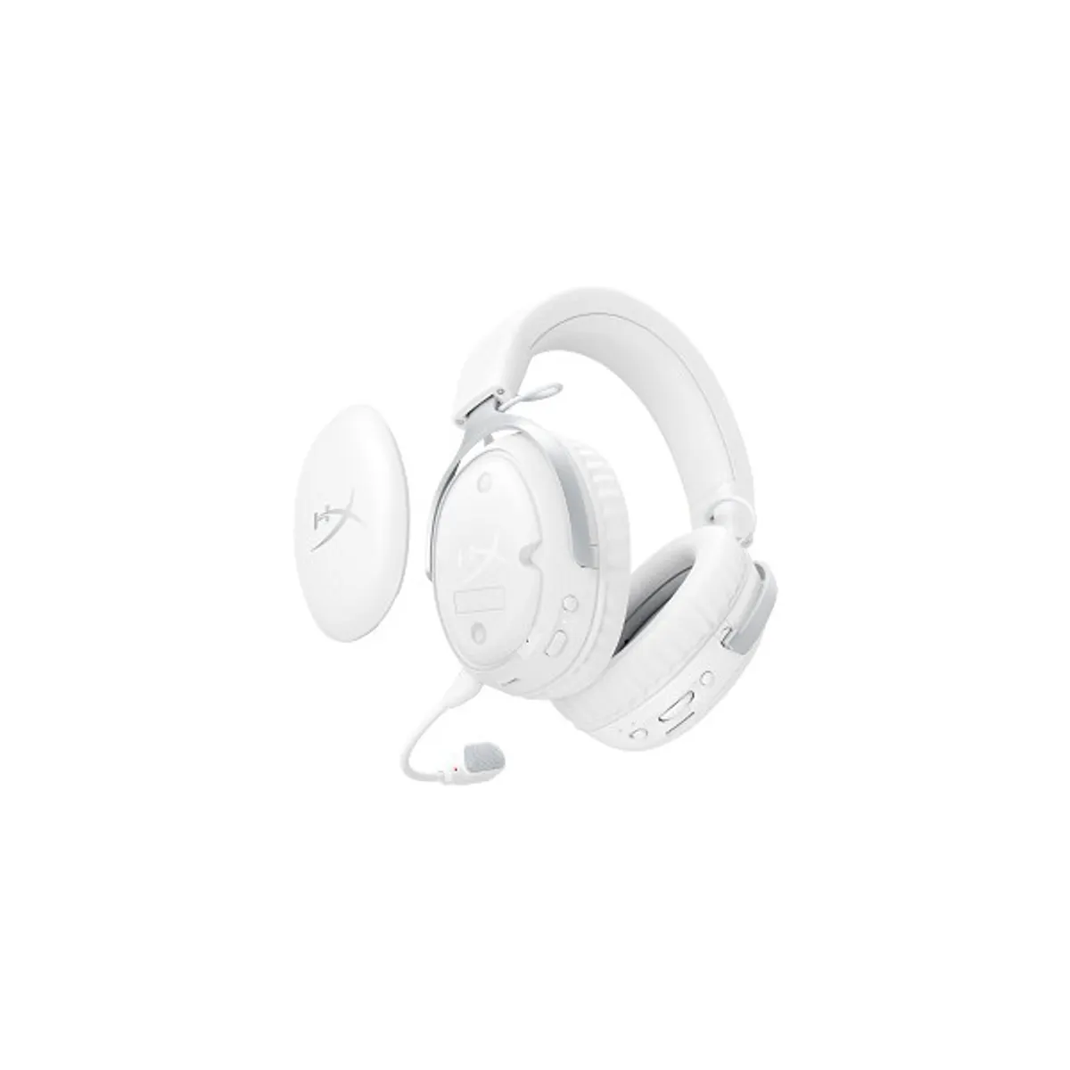 HP HYPERX AX6G1AA fejhallgató USB-C fehér vezeték nélküli mikrofonos PC Mac PS5 mobileszközök kapcsoló #3