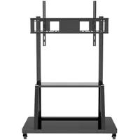 Techly ICA-TR30 mobil tévétartó 55-100" LED LCD, VESA 800x600, max 150 kg, 2 pozícióban állítható magasság, kerekes talp fekete #4
