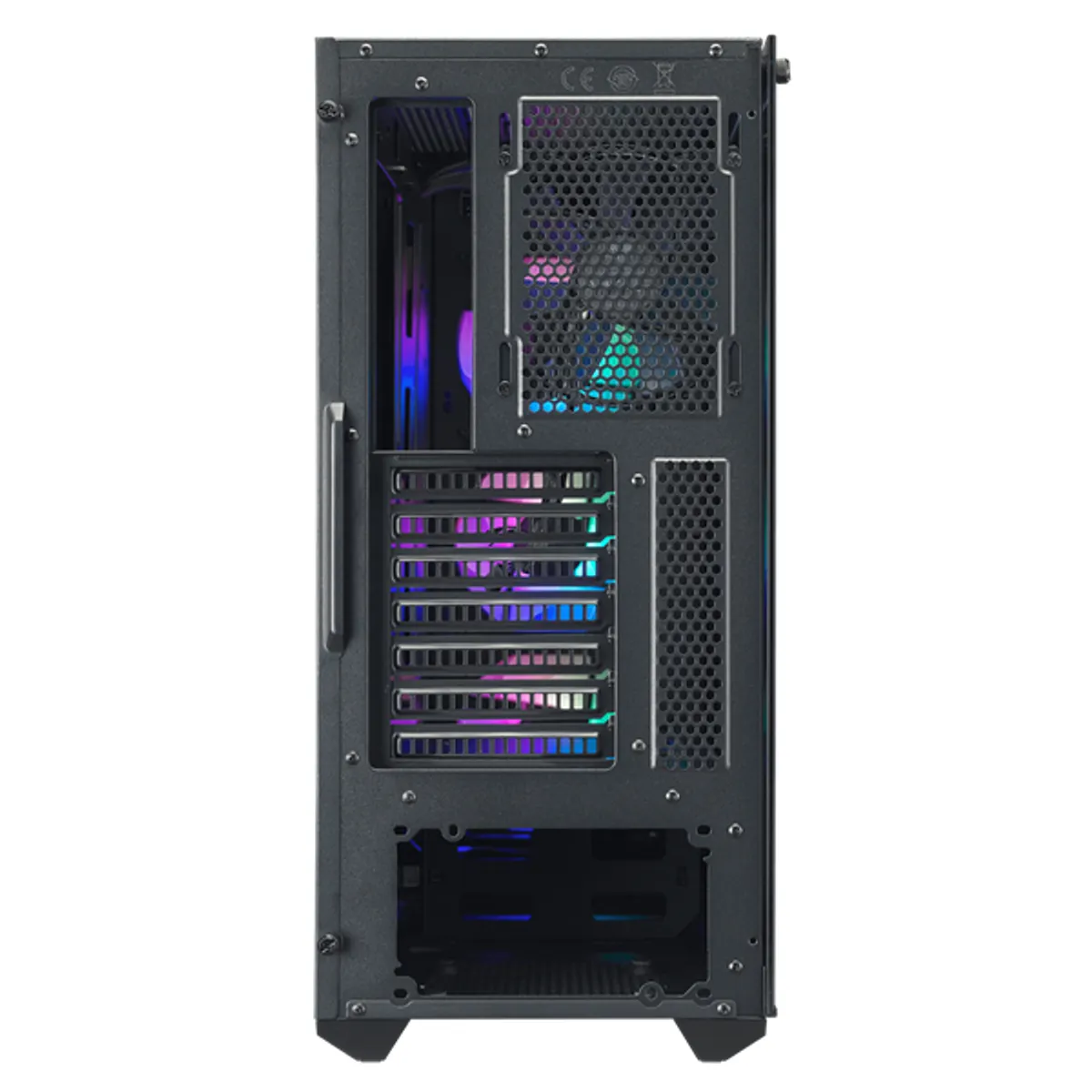 COOLER MASTER MCB-B520-KGNN-RGA MasterBox MB520 ARGB 4db ventillátor üvegfalú tápegység nélkül fekete #4
