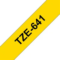 Brother TZE-641 laminált szalag 18mm 8m sárga alapon fekete