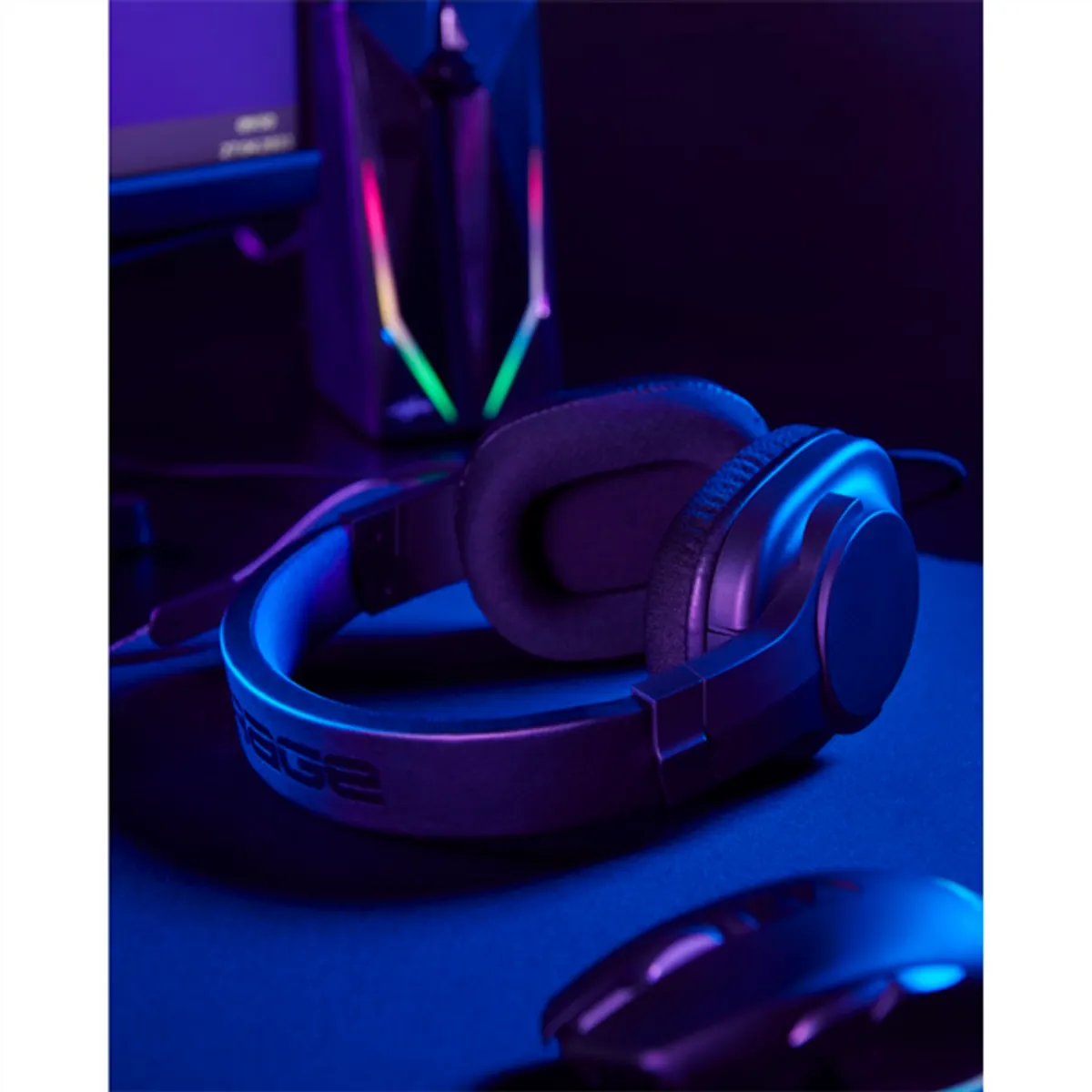 Hama 00217856 Urage SoundZ 100 V2 Integrált DTS HeadphoneX 2.0 licensz Flip to Mute funkció forgó hangerőgomb Levehető uFlex kábel Multi platform 2,2 m USB-A USB-C #3