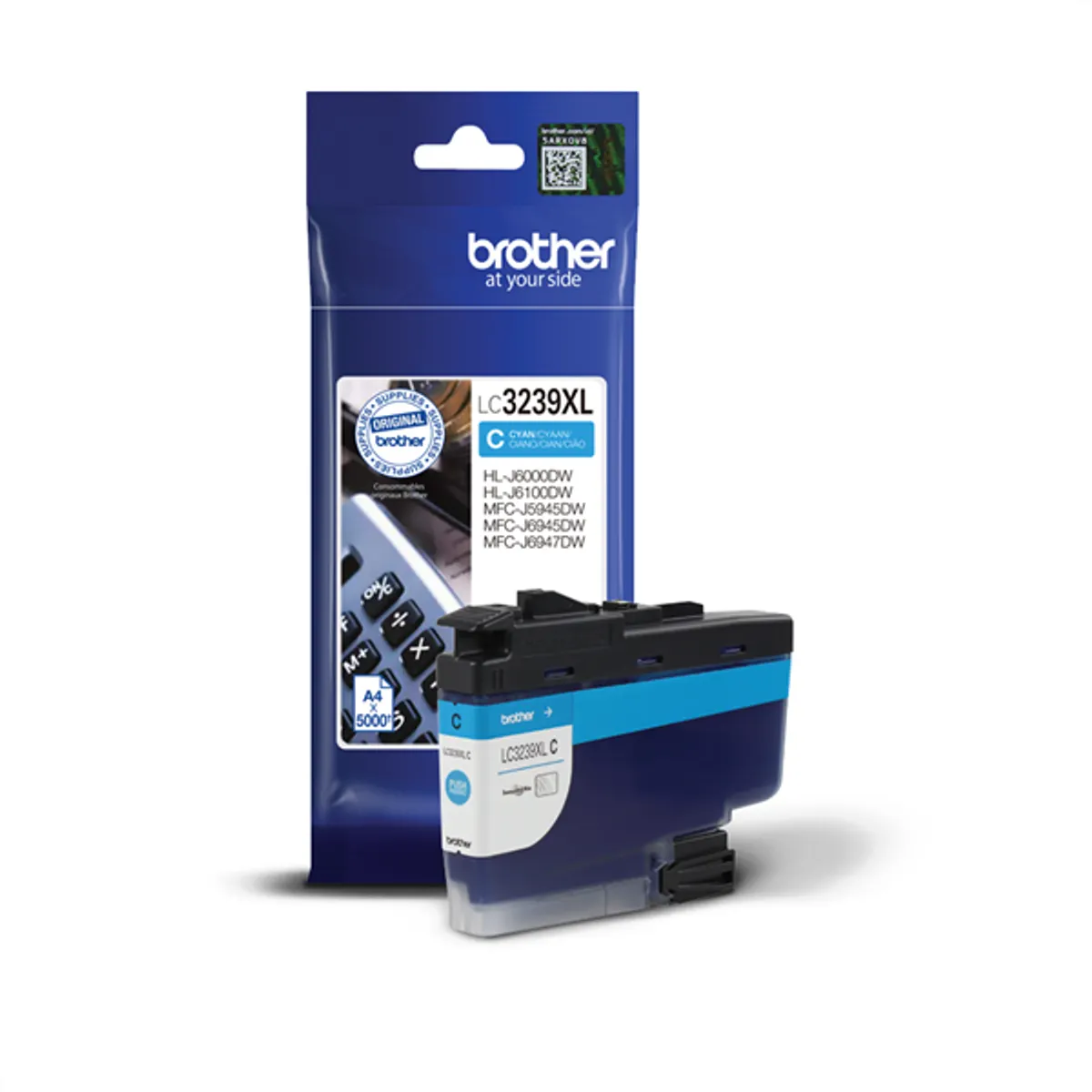 BROTHER LC3239XLC ciánkék tintapatron XL 5000 oldal #3
