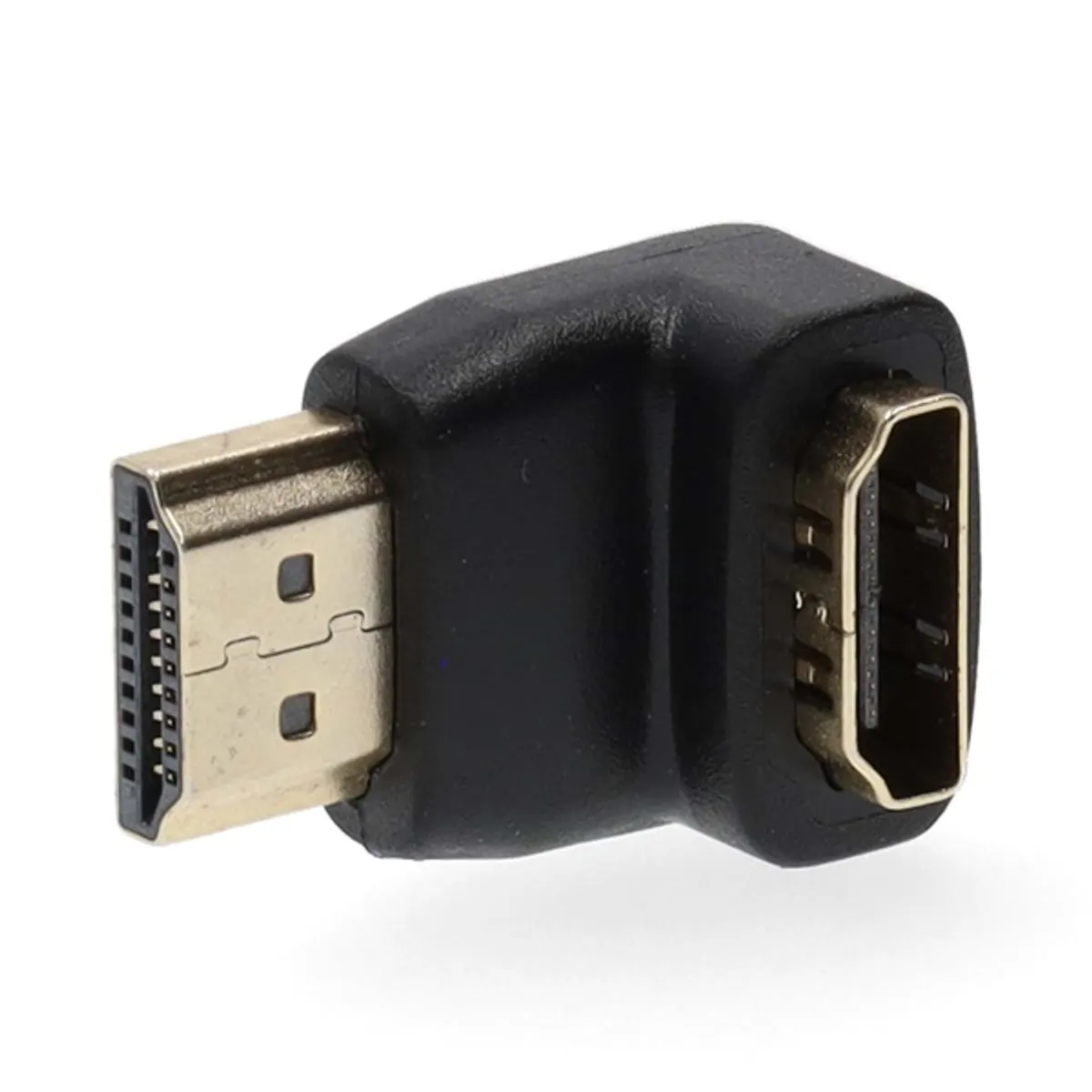 Nedis CVGB34901BK hdmi m-f adapter 90 fokos szög aranyozott hdmi csatlakozó fekete #6