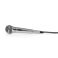 Nedis MPWD45GY dinamikus mikrofon XLR 3 tűs csatlakozás 6.35 mm 5 m frekvencia 80 Hz - 13 kHz impedancia 600 Ohm érzékenység -72 dB kardioid #1