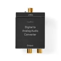 Nedis ACON2510BK digitális audiokonverter TosLink bemenet RCA digitális bemenet 3,5 mm kimenet 2x RCA kimenet integrált erősítő 24 bit 96 kHz #5