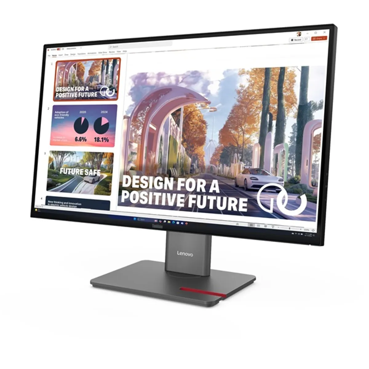 LENOVO-COM 64B3GAT2EU kijelző 27" IPS 2560x1440 120 Hz 4 ms 350 lumen 100x100 VESA állítható magasság dönthető pivot USB-C USB-A HDMI DP LAN #3