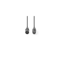 Nedis COTG15012GY150 DMX kábel XLR 3 tűs apa XLR 3 tűs anya Nikkelezett 15,0 m sötétszür #2