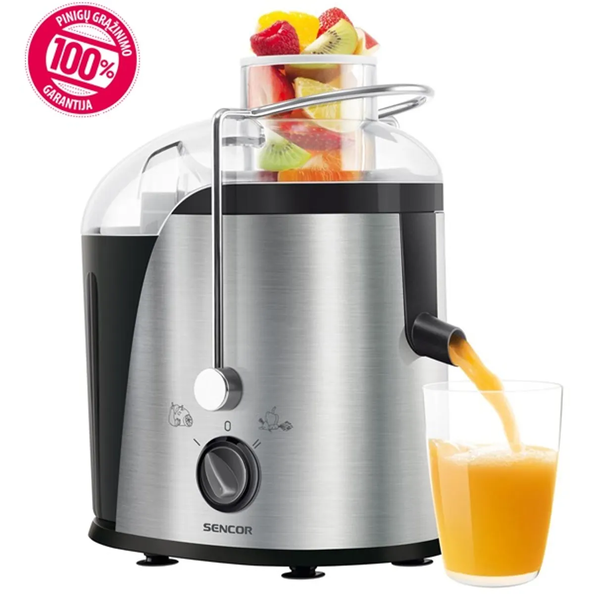 SENCOR SJE 741SS gyümölcsprés 400 W 2 fokozat #1