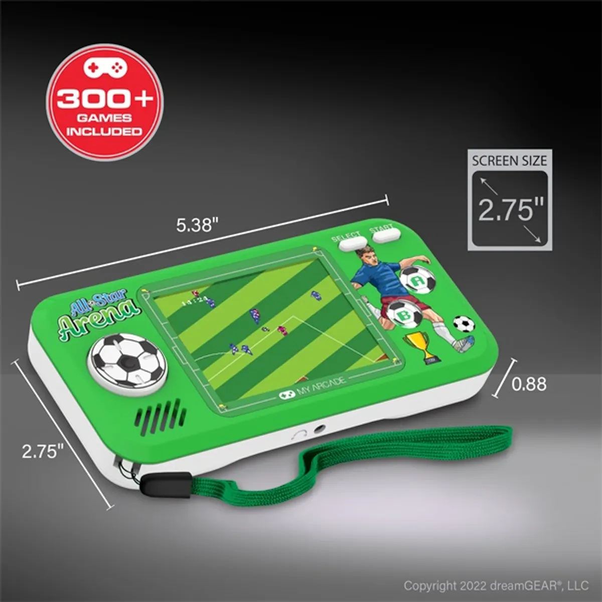 MY ARCADE DGUNL-4128 All-Star Arena Pocket Player 2,75" képernyő 7 hivatalosan engedélyezett Jaleco játék #8