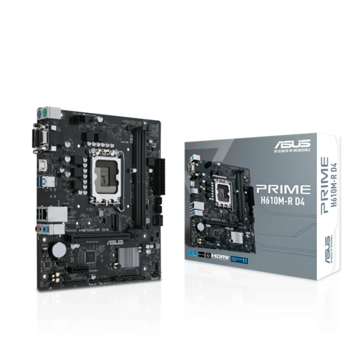 ASUS PCC PRIME H610M-R D4-SI DDR4 mATX S1700 PCI-Ex16 M.2 HDMI DVI D-Sub 64GB 3200 4 SATA USB 3.1 2 USB 2.0 4 #1