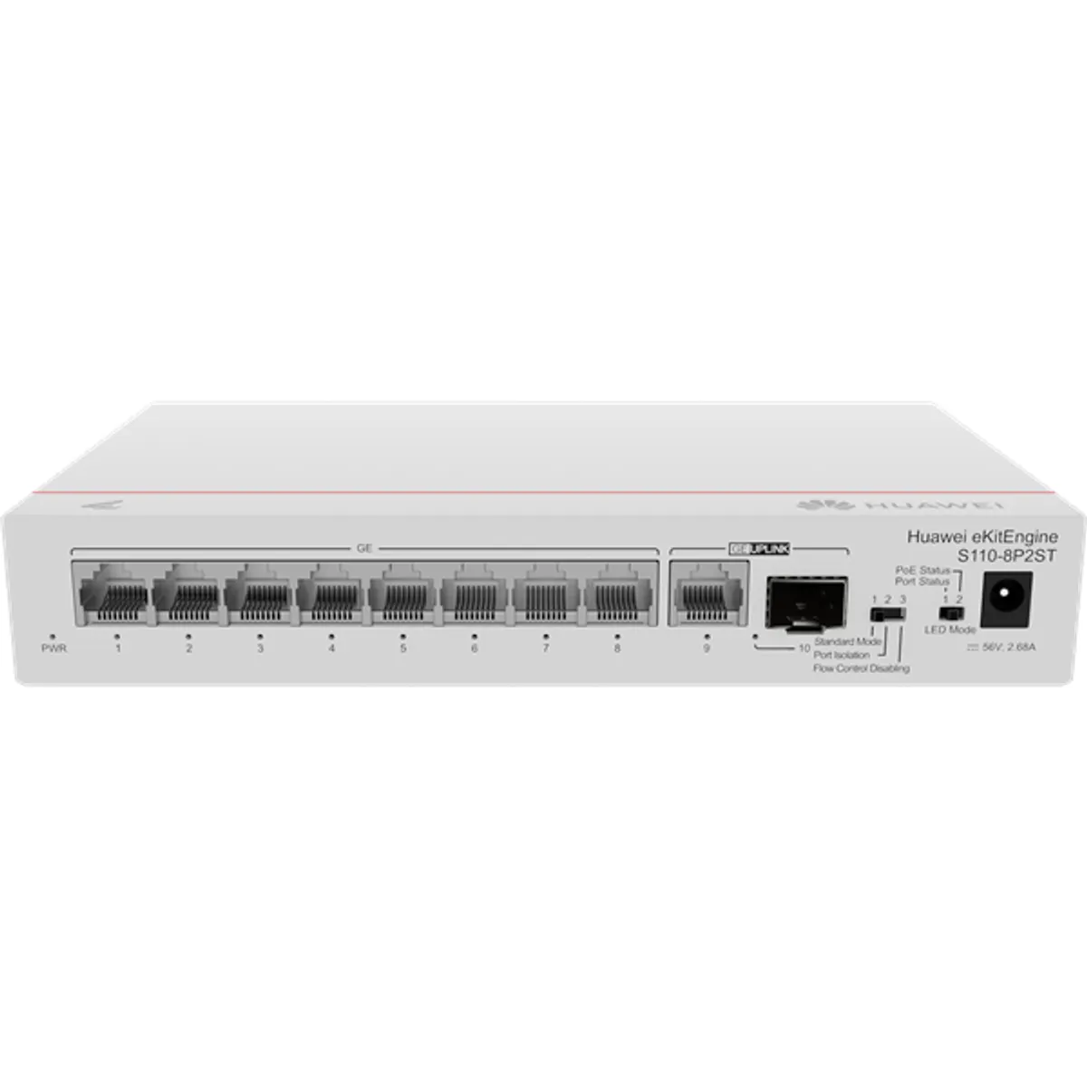 Huawei eKit 98012269 nem menedzselt PoE kapcsoló 10 port 1 Gbps réz SFP:1 14,88 Mpps 20 Gbps #4